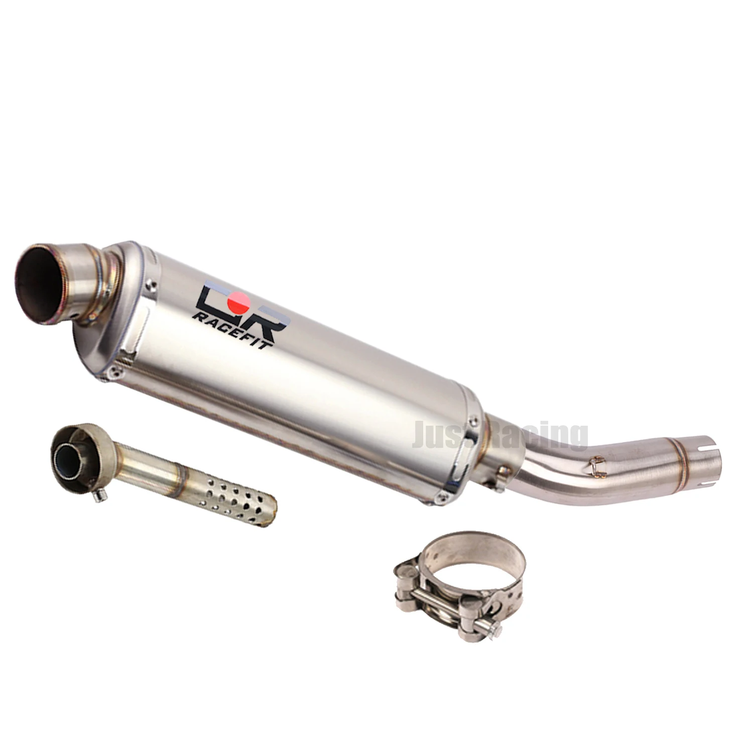 51mm Exhaust System Slip on Mid Link Carbon Muffler Pipe For Suzuki SV650 sv 650 SV650X 2016-2021 view 5
