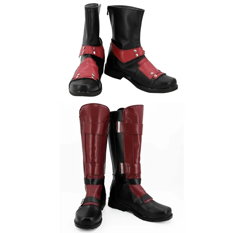 

Dead Cosplay Pool Cosplay Men Fantasia PU Shoes Boots Costume Accessories Male Superhero Adult Halloween Carnival Party Props