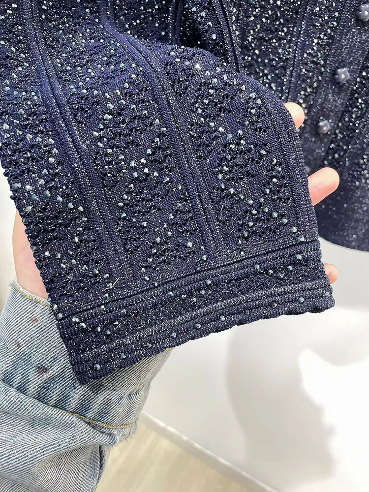 2026 Spring New Fashion Hollow-out Cardigan Women Elegant Temperament O-neck Sleeveless Knit Tops or Mid- length Skirt Ladies 6 2026 Spring New Fashion Hollow-out Cardigan Women Elegant Temperament O-neck Sleeveless Knit Tops or Mid- length Skirt Ladies 6