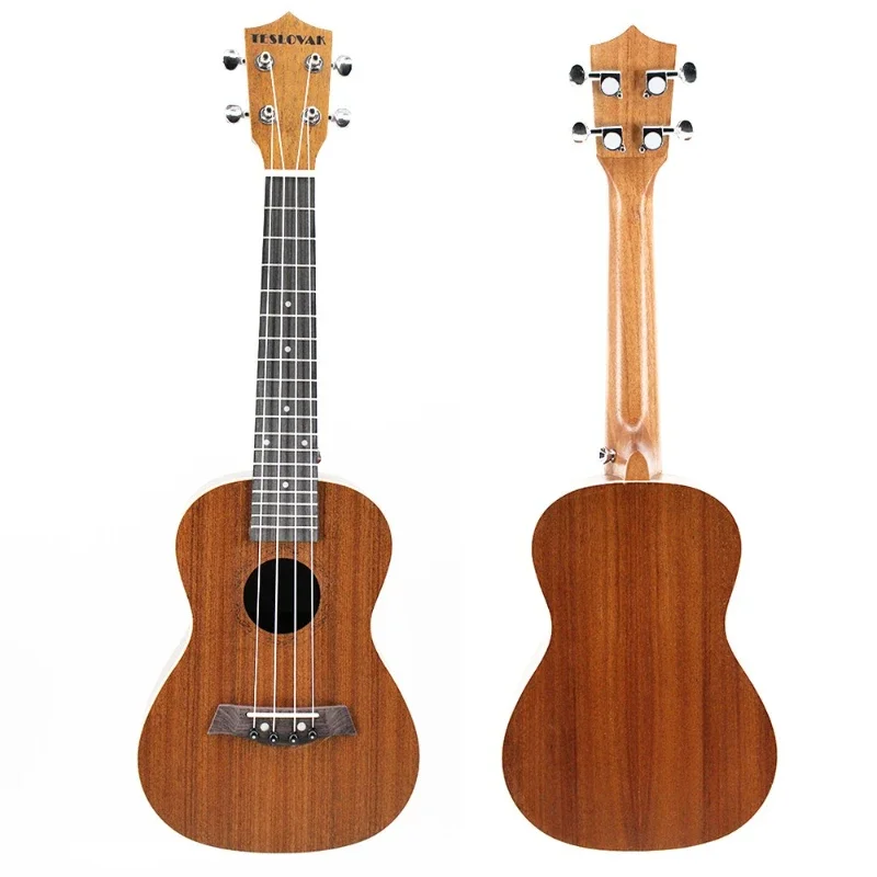 

23 Shabili small guitar, white hemming, closed knob ukulele