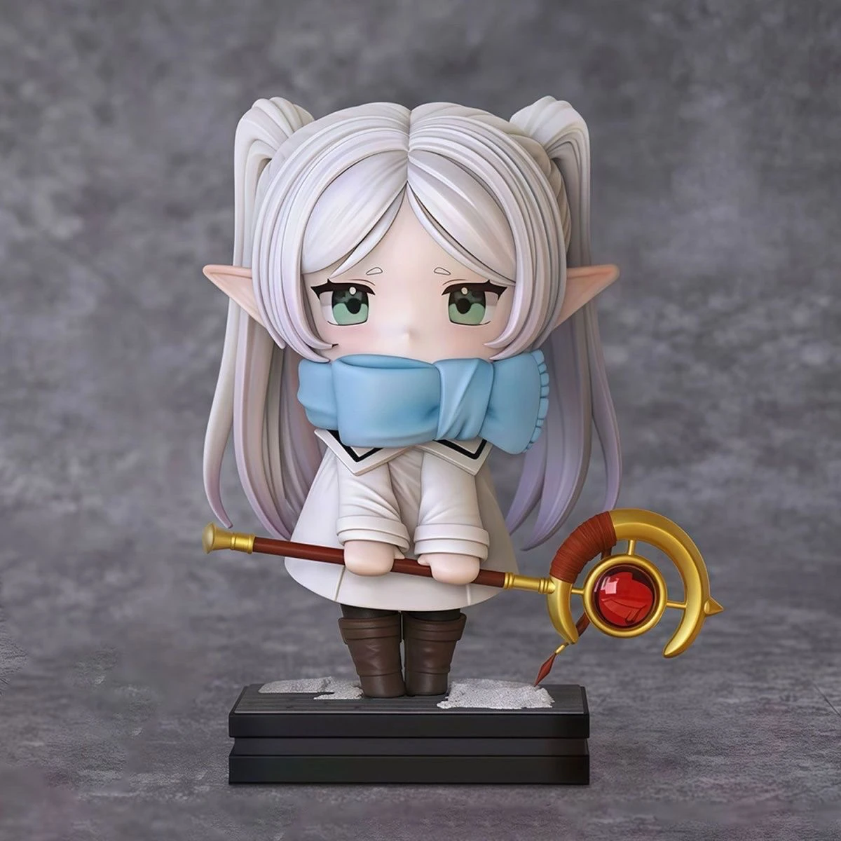 Q Version of Winter Clothing Frilian Cute Figure Two-dimensional Beautiful Girl Model Ornament Animation Periphery