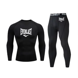 EVERLAST-Vêtements de sport de compression College pour hommes, vêtements de fitness assiste, vêtements d'entraînement, jogging, course à pied, salle de sport