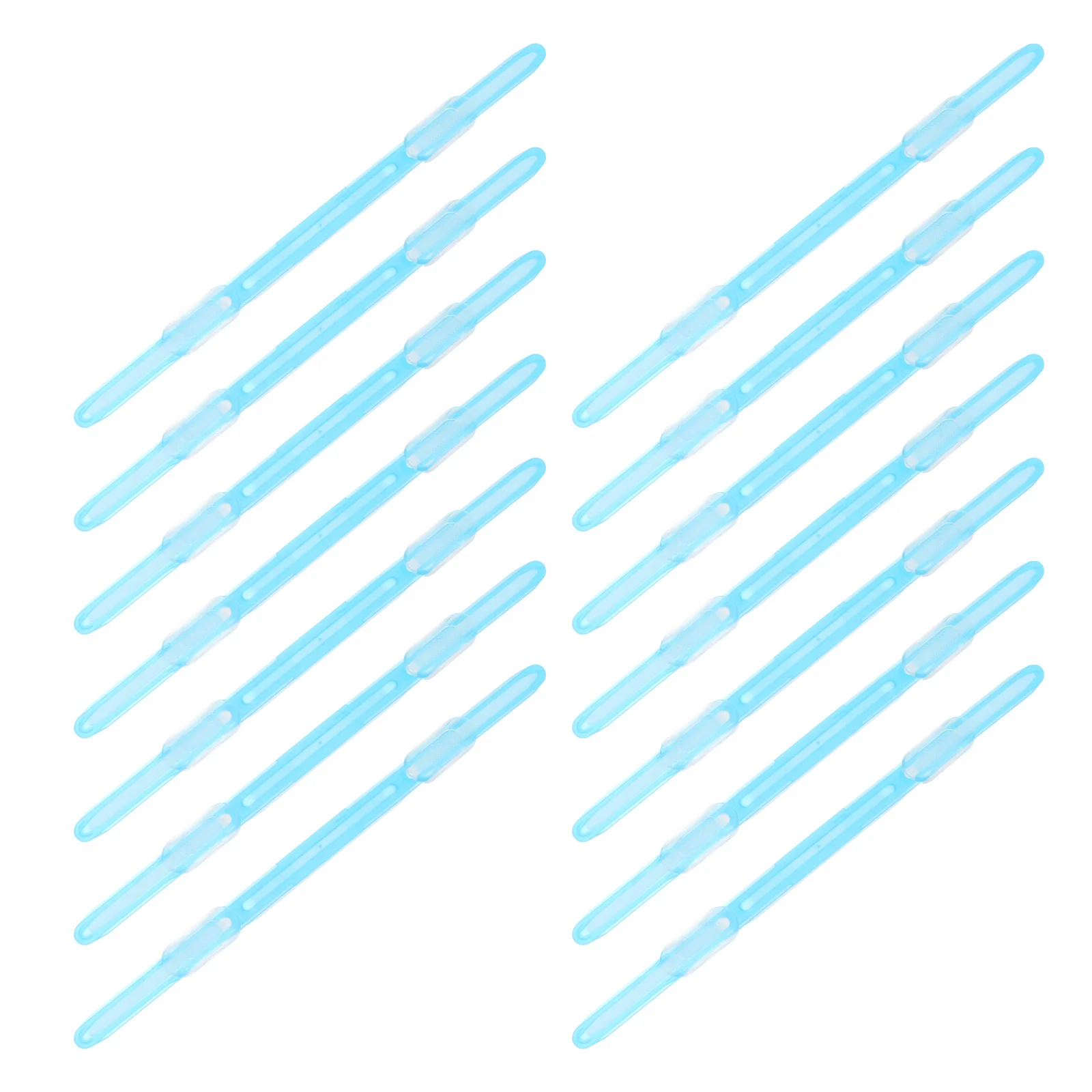 20 PCS Clip Paper Clips Plastic Binder Loose-Leaf Storage File Bookbinding for School Blue Office