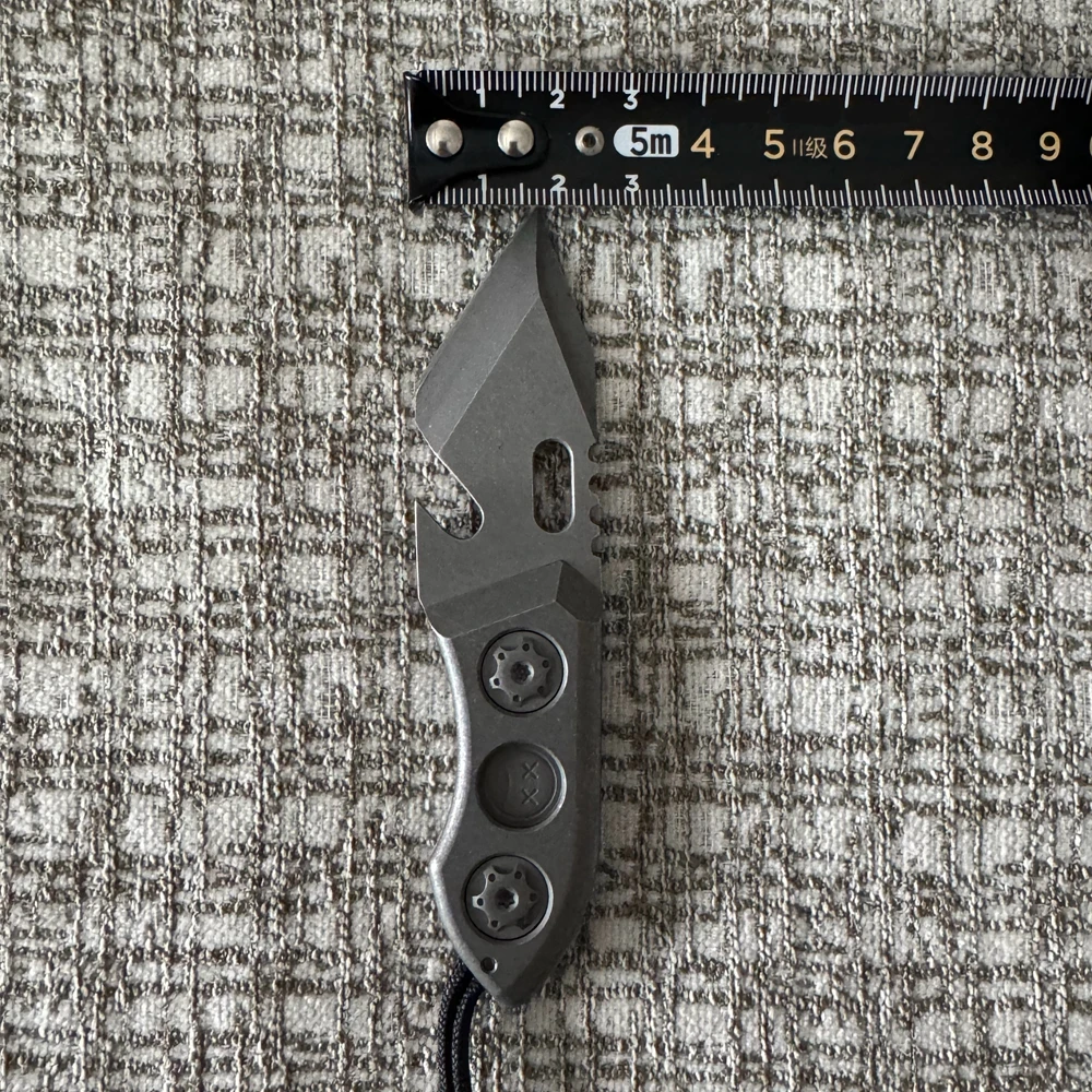 Titanium Alloy DC53 Crowbar with Carbon Fiber Sheath Bottle Opener Outdoor Multifunction EDC Tools