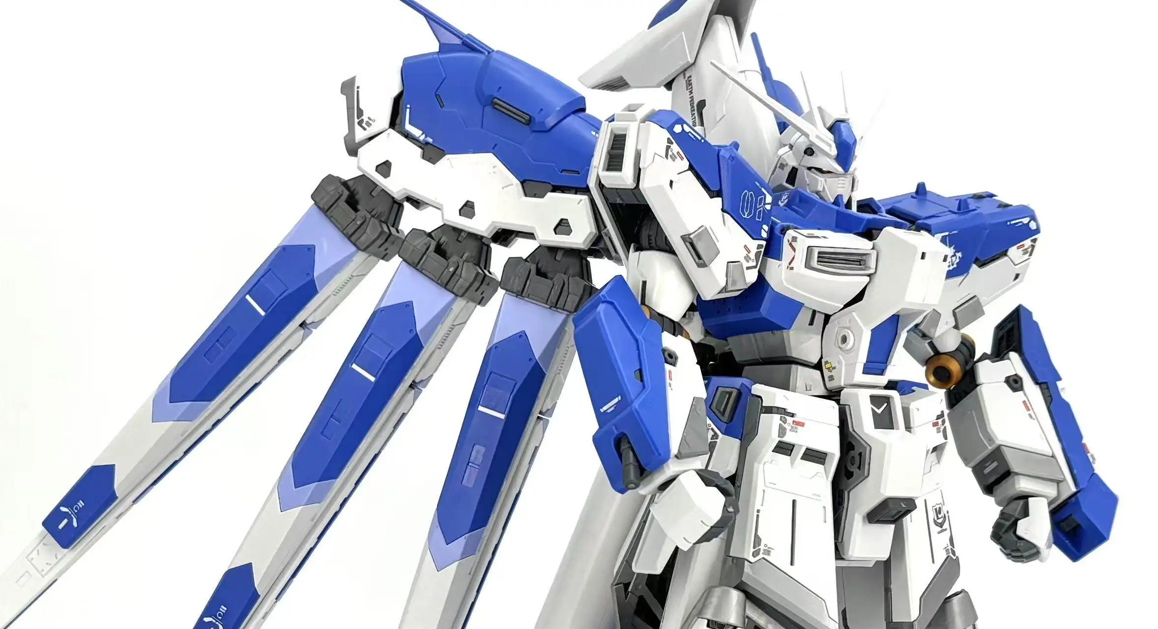 Rg Enlarged Hi Nu Hn 1/100 Plastic Assembly Mecha Model Kit Action Figure Collectible Toy Desktop Ornament Holiday Gifts For Fan