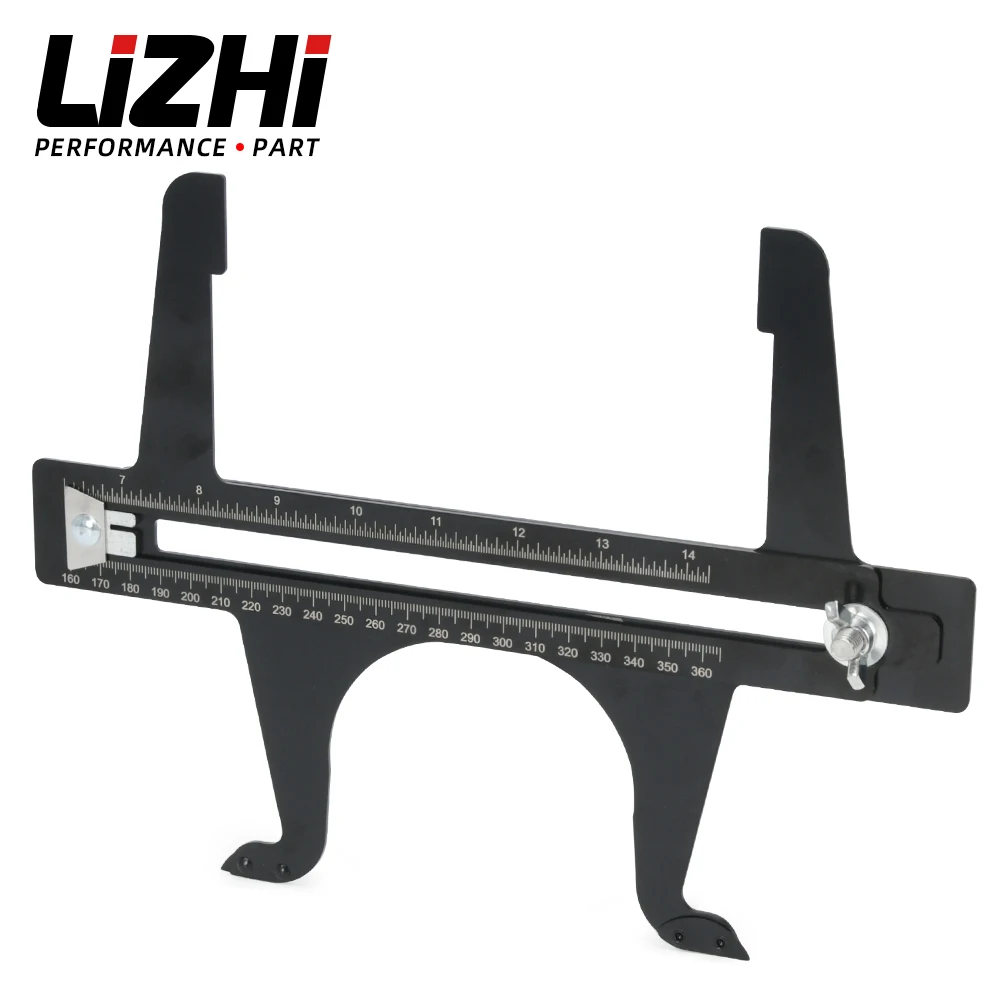 Brake Measuring Tool 6.5-14.25 Inch (160-360mm) Dual Scale Combination For Brake Shoes Rear For Rotor Reset