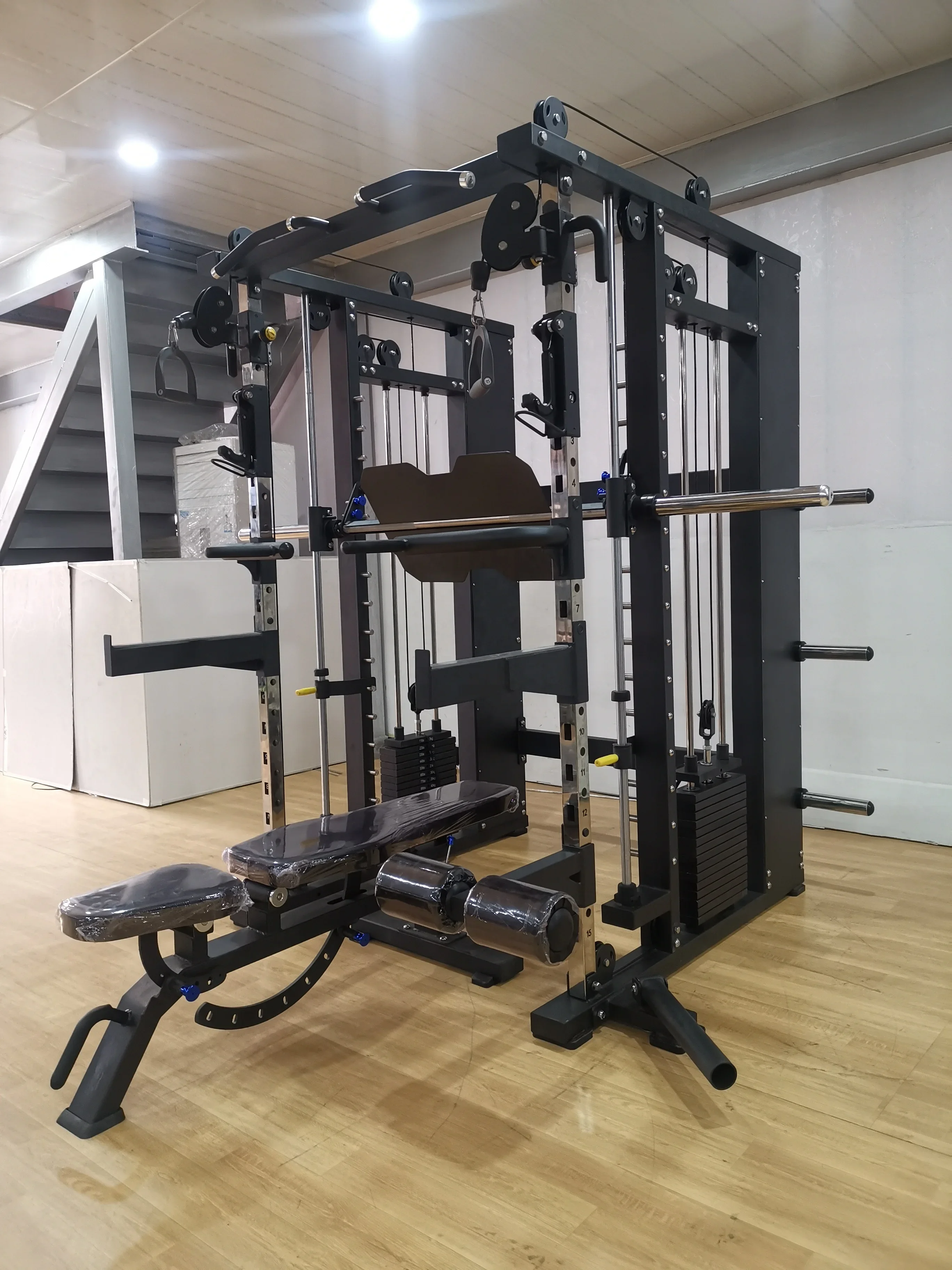 Professional fitness & body building Multi functional smith machine HY006A gym smith machine