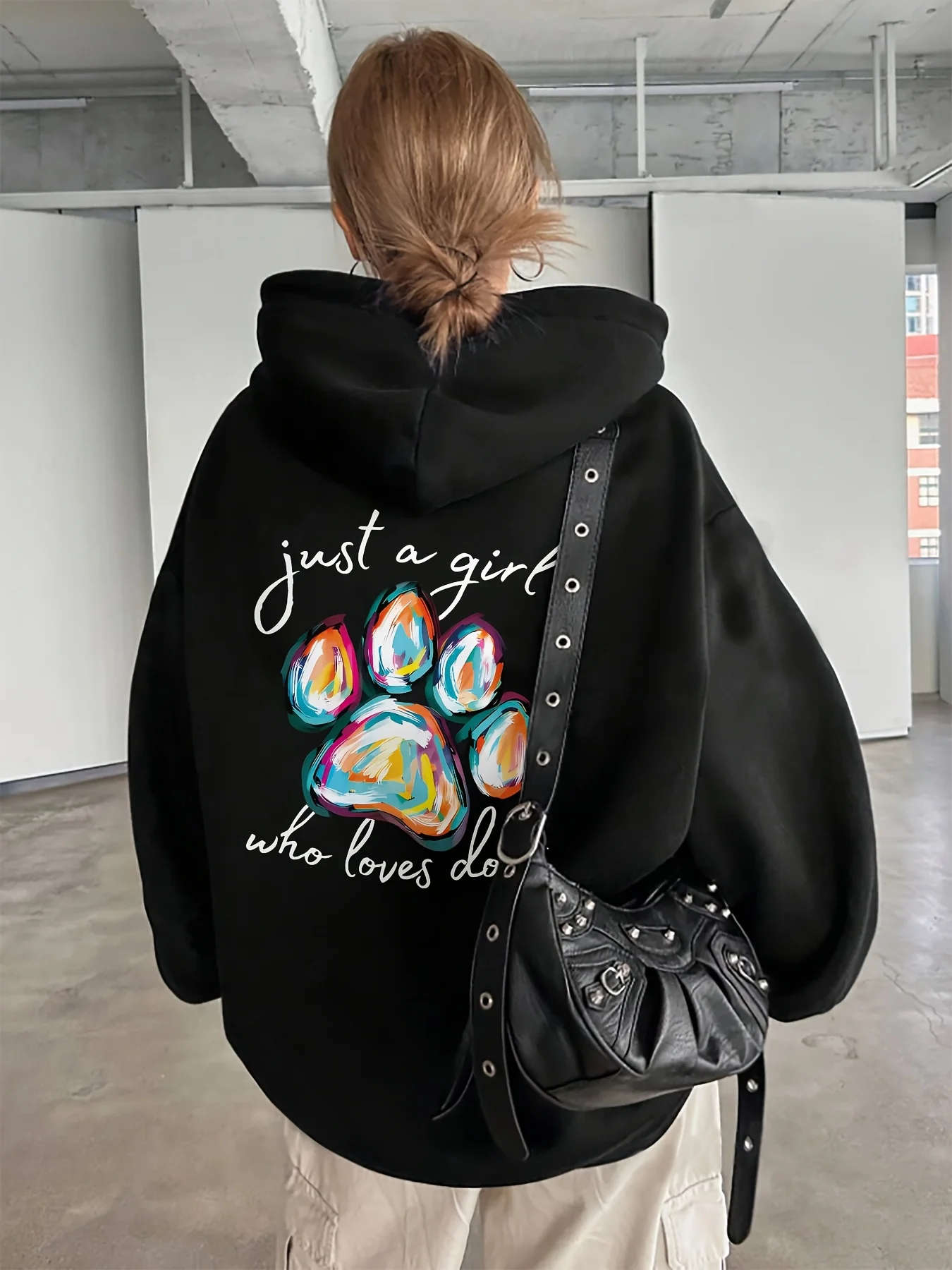 

Casual Paw Graphic Printing Autumn and Winter Cotton Hoodie for Men and Women Casual Outdoor Street Sports Training Brand Trend