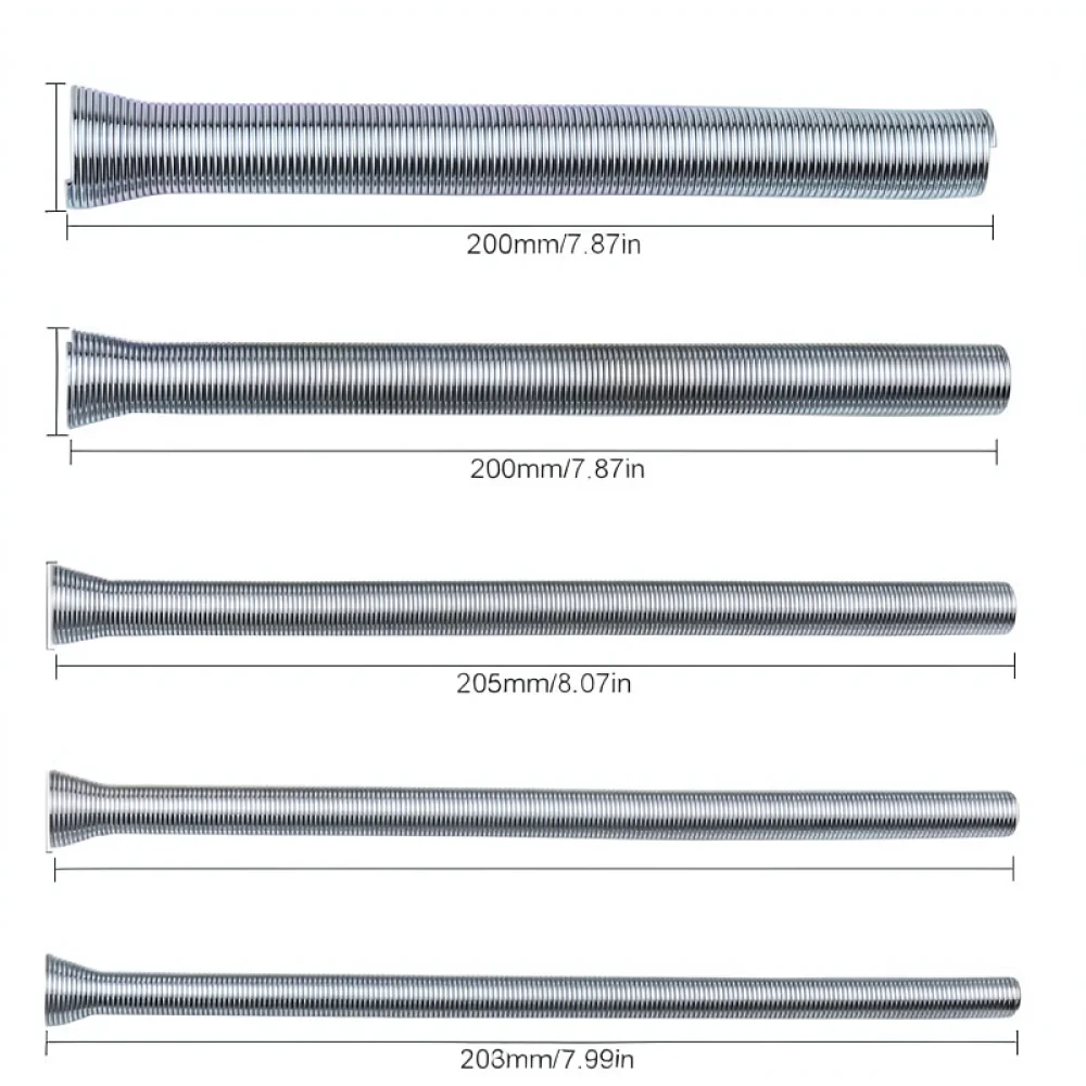 Manual Tubing Spring Bender For QST EXPRESS HVAC Repair Tool Flexible Steel Pipe Coil Expander Installation Equipment