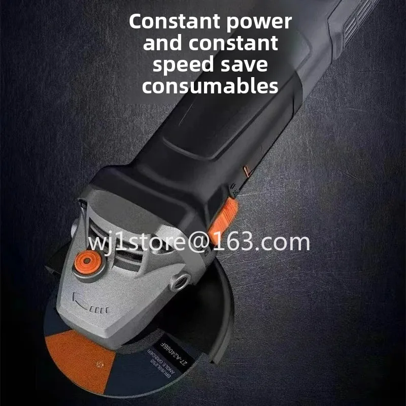 Brushless Angle Grinder with Cord, Handheld Multifunctional Adjustable Speed Grinder,  Wheel Cutting and Polishing Machine
