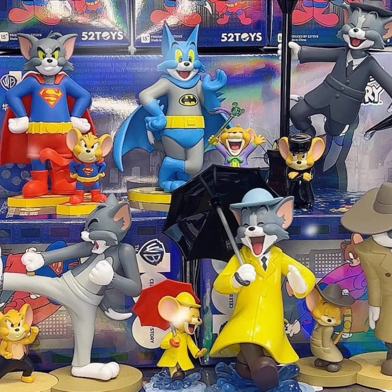 Caja ciega de juguete, Tom y Jerry Finn Bros, 52 Figura de acción de la serie 100 aniversario, juguete coleccionable, decoración de escritorio, 1 ud.