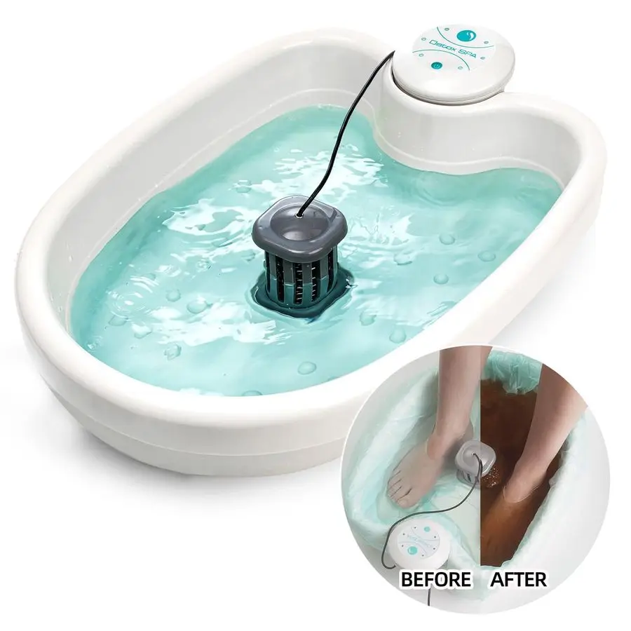 

Foot Spa Pro Foot Bath Basin Machine for Cramped Muscles, Aching Feet, Stimulates Blood Flow, amp Hydrates Skin Comes w Sea Salt