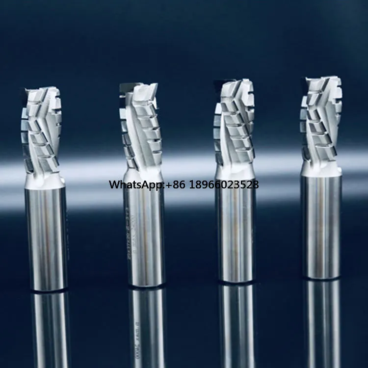 Factory Price High Performance CNC Machines Tool PCD Woodworking Shank Cutter Diamond Spiral edge milling Router Bits  Z=3+3