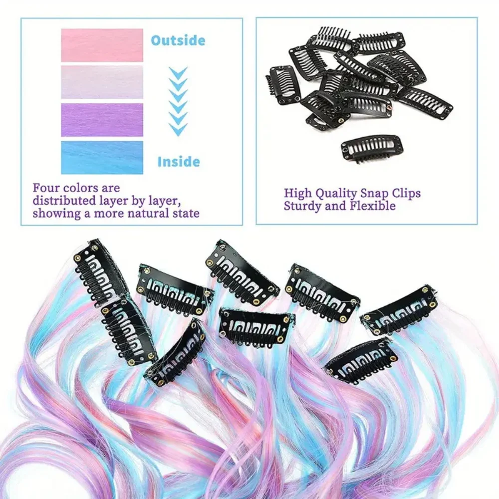 3/5/8/10pcs Set,Hair Extensions for Women 22