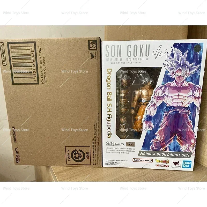 Bandai-Figura originale di Dragon Ball Z, SHFiguarts, Son Goku Ultra Instinct, Toyota Edition, Super Saiyan Ultra Instinct VJ30