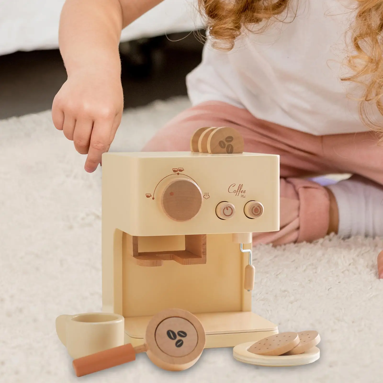 Kind Koffiezetapparaat Speelset Opgewaardeerd Speelgoed Koffie Set Spelen Leren Montessori Speelgoed Spelen Keuken Accessoires voor Geschenken Meisjes Jongens