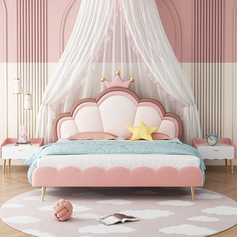 

Princess Floor Children Beds Design Modern Loft Double Luxury Children Beds Toddler House Kinder Bett Bedroom Furniture SR50CB