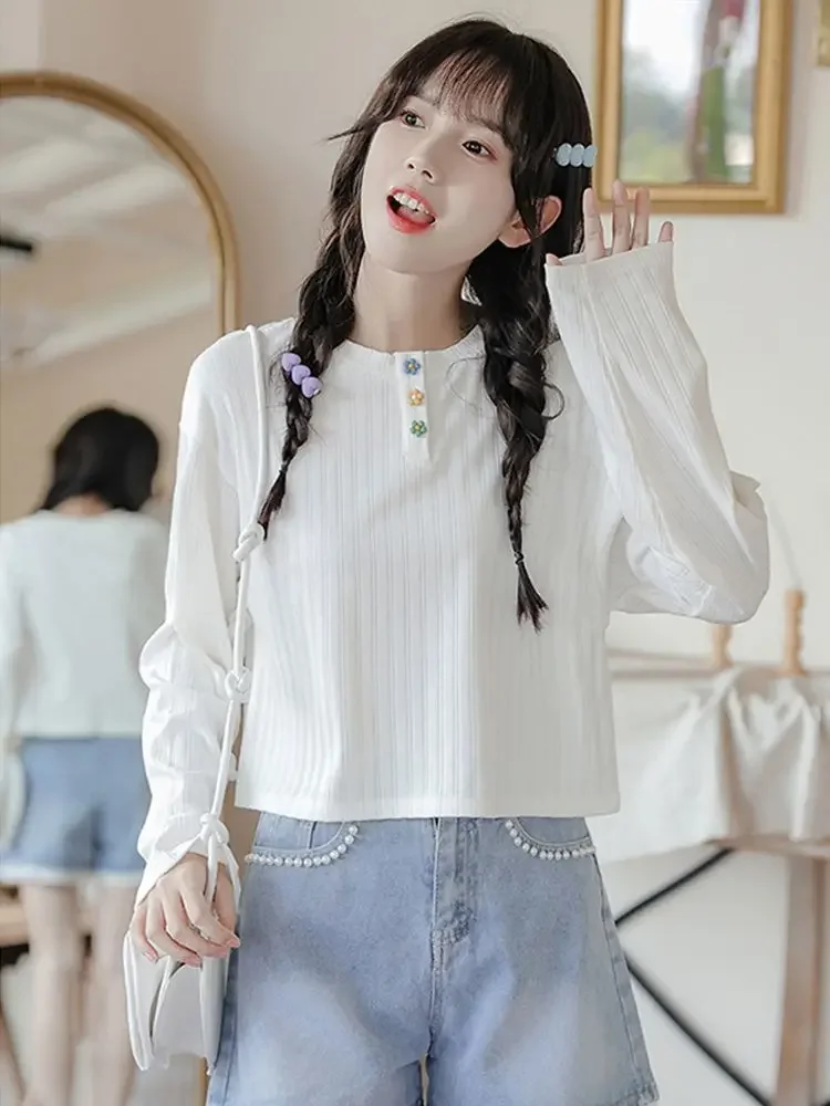 Sweatshirts Vrouw Shoujo Meisje Esthetisch Flanel Lus Schoon Tieners Controles Werkkleding Nieuwste Warmtezakje Subcultuur Esthetiek