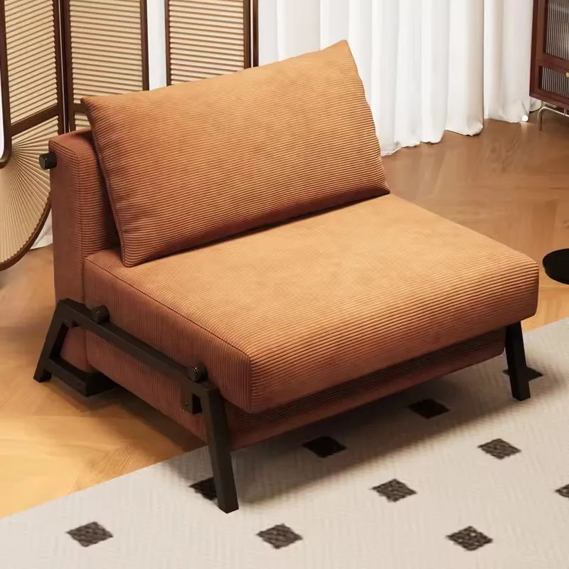 New Fold-out Dual-purpose Convertible Sofa Bed Modern Fabric Sofa; Compact Single-seater Recliner for Living Room Hotel Balcony