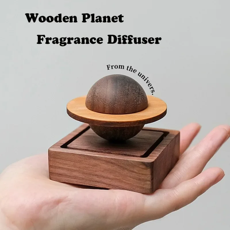 1pcs Difuser Wood Scent No Essential Oil Diffuser Jupiter Shape Home Decoration Fresh Air Present to Friend Dorm Room Essentials view 3
