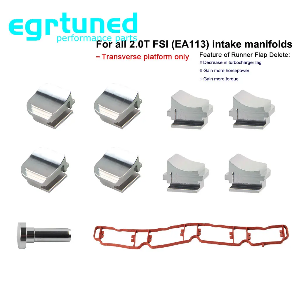 High Quality intake manifold Runner Flap Delete Swirl Flap Flaps Gasket for Audi VW EA113 2.0 TFSI