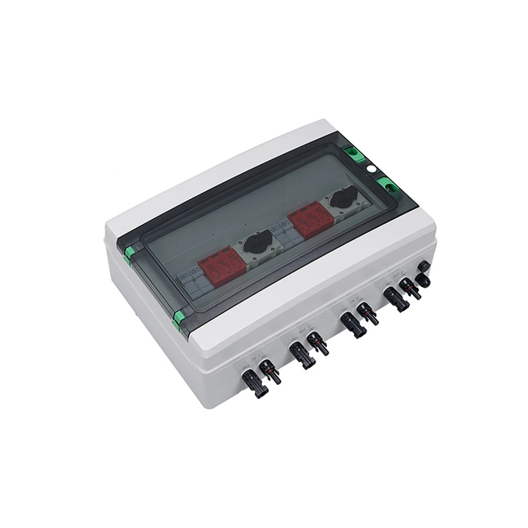 Photovoltaic DC Combiner Box 2 IN 2 OUT DC1000V Fire and Lightning Protection IP65 Solar Energy Complete System Distribution Box