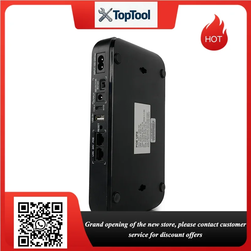 

20pcs Mini UPS Battery Set with Type-C 20000mAh 18W DC5V 9V 2A 12V 1.5A POE 24V 48VPO4 for Networking