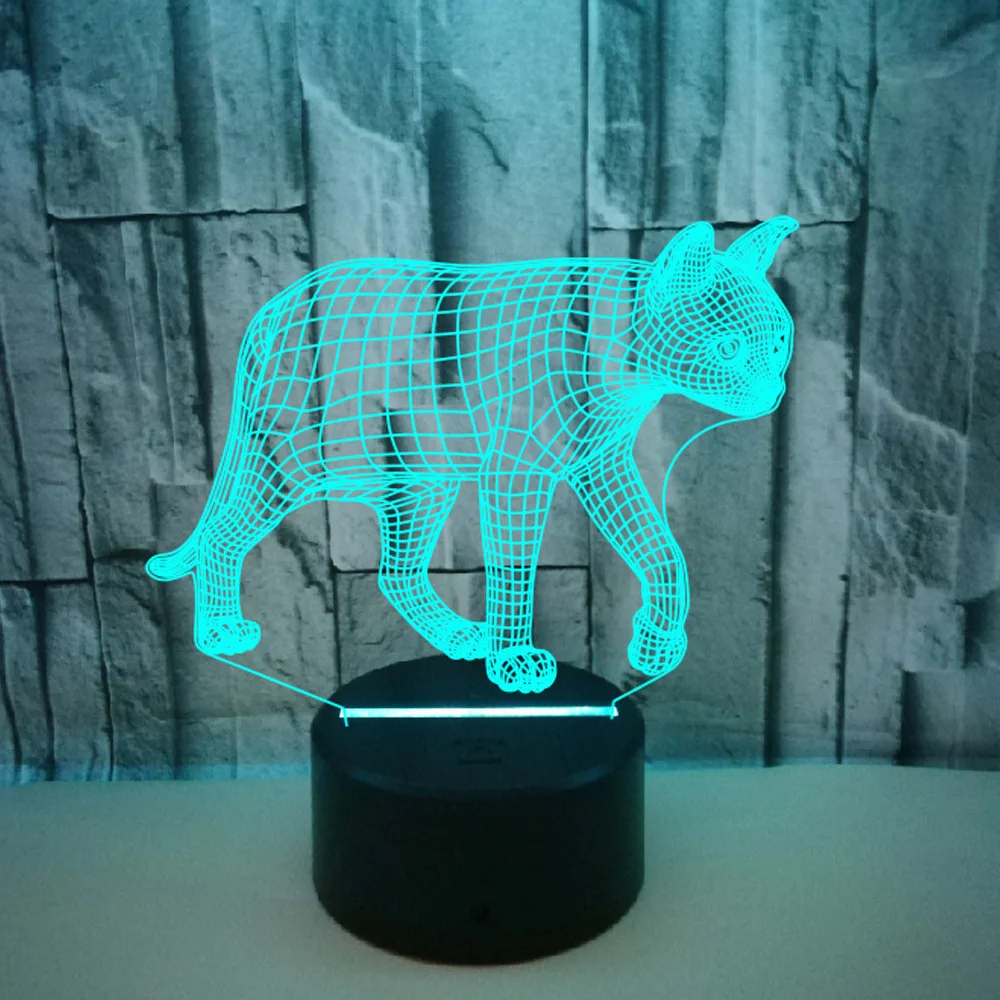 Nighdn Cat Night Light 3D Illusion Night Lamp for Children Bedrooom Decoration Led Nightlight Christmas Birthday Gifts for Kids