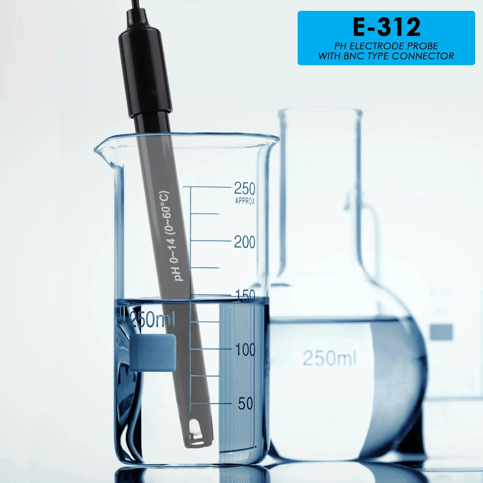 PH Elektrode Sensor Probe Fabrieksindustrie Experimenteer Laboratorium Water Analyzer PH Meter Tester PH Probe BNC Connector