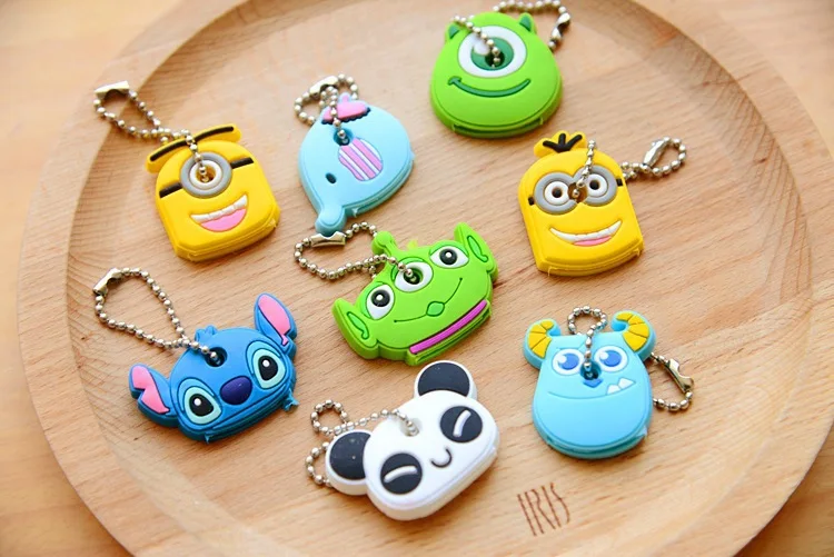 Hot Selling Disney Cartoon Three-dimensional Keycase Stitch Small Pendant PVC Soft Rubber Keychain Manufacturer Wholesale