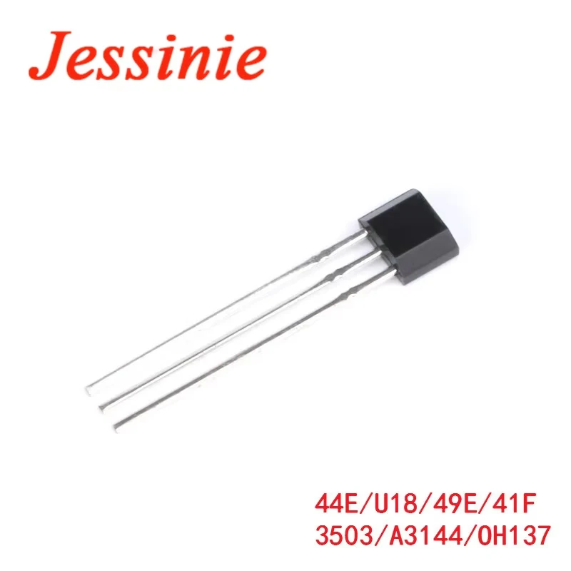 50 peças interruptor de sensor de efeito hall a3144 44e u18 49e 41f 3503 oh137 elemento hall motor elétrico sem escova 44e 49e smd alta sensibilidade