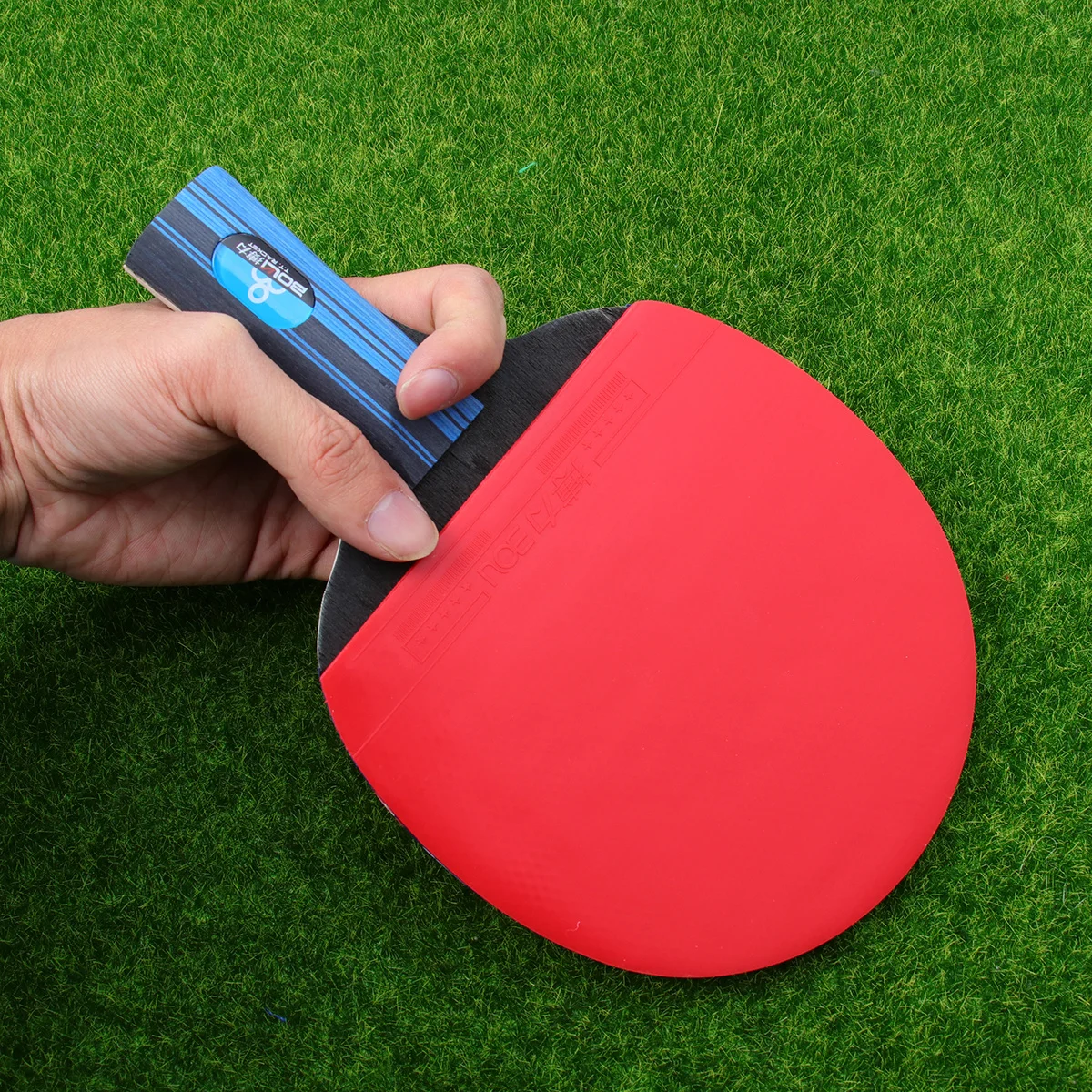 

2Pcs Table Tennis Racket Set Pen-Hold Short Handle Premium Rubber Paddle Kit Training Sports Equipment Includes 3 Random Color