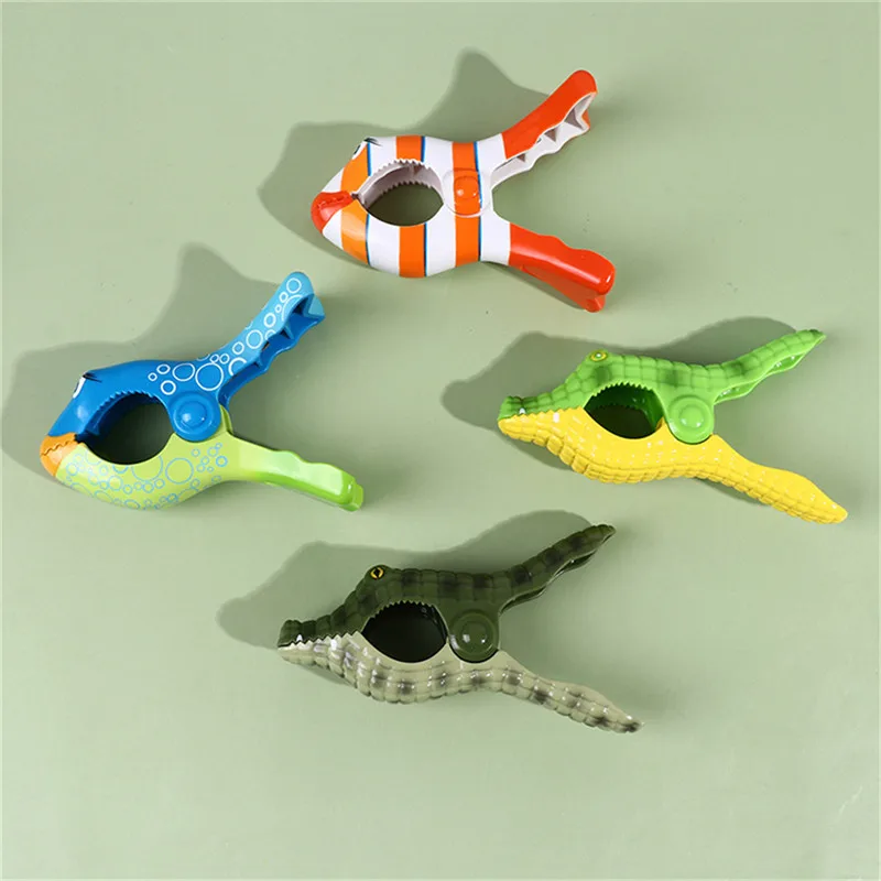 Animal Decorative Beach Towels Clips For Sunbeds Sun Lounger Clothes Pegs Pins Large Drying Racks Retaining Clip