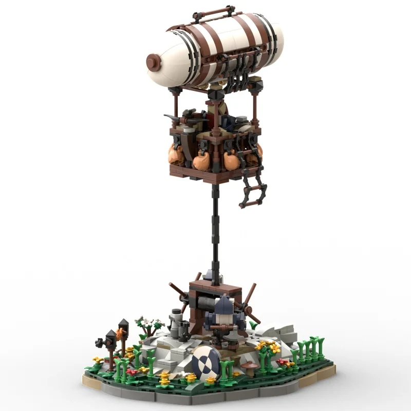 1348 قطعة MOC الحرس بالون القزم تخفيف نموذج اللبنات هدية الكريسماس البناء لتقوم بها بنفسك فكرة اللعب الطوب عيد ميلاد