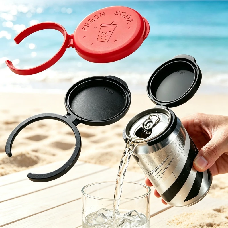 1PCS Protective Caps for Canned Drinks, They Keep Opened Cans Safe from Ants And Flies. When Doing Outdoor Activities Or Cycling