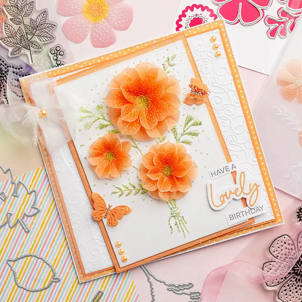 Amazing, Beautiful, Lovely Sentiment Builder Metal Cutting Dies Slimline Essentials Scrap Booking Card Stencil Cut Die for DIY view 5
