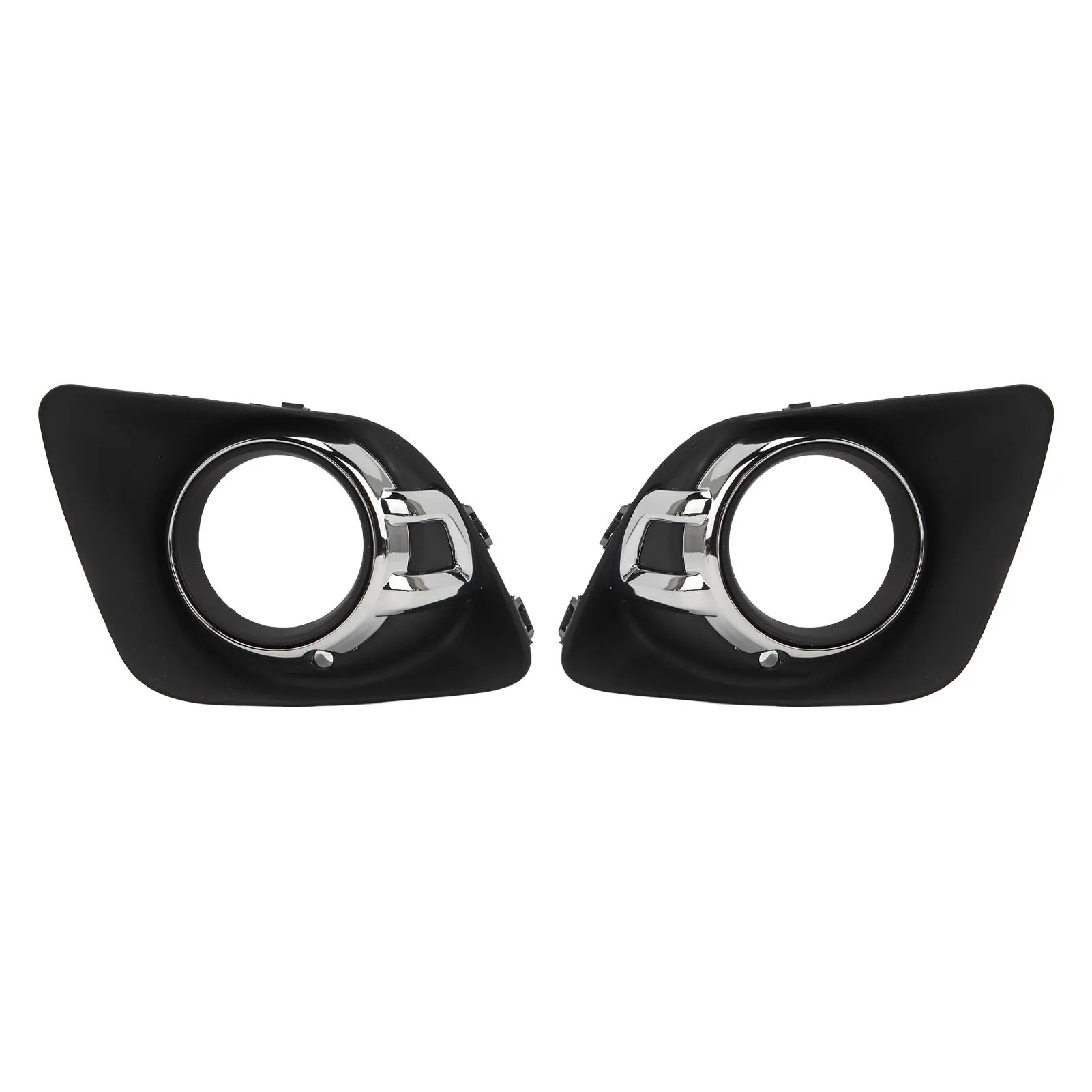 Car Fog Light Chrome Trim High Temperature Proof Front Fog Lamp Cover Trim Sturdy for Outlander Sport ASX RVR 2010 To 2012