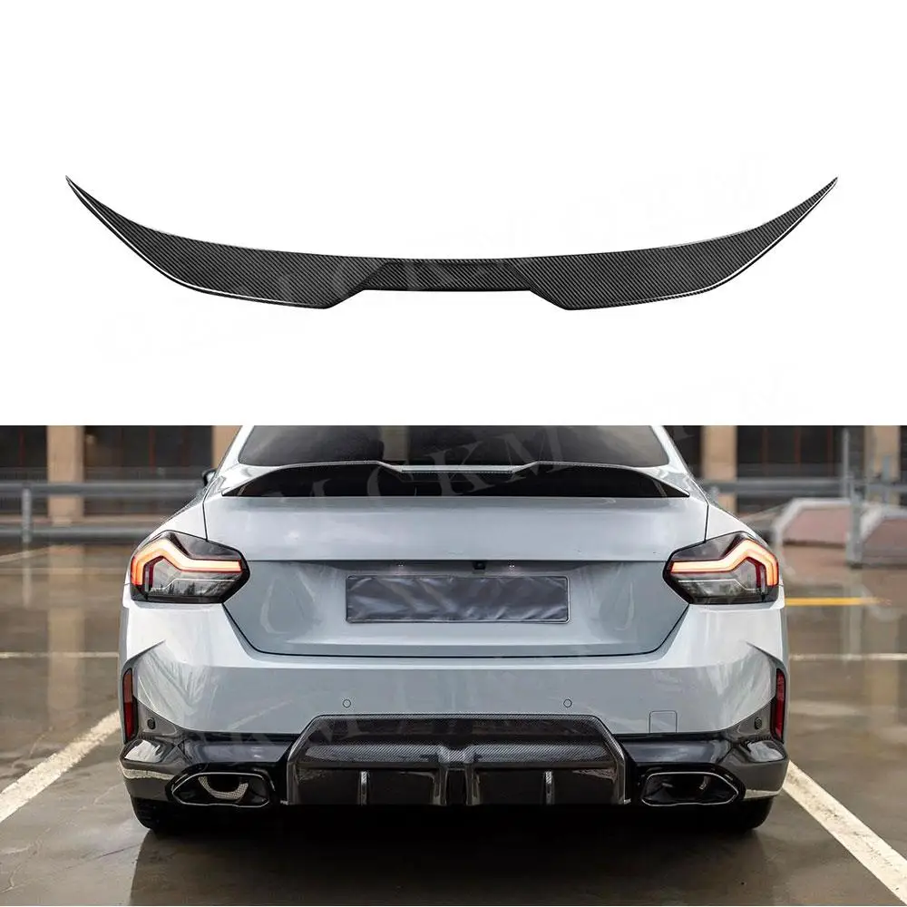 

CKMUUER Carbon Fiber Rear Spoiler for BMW 2 Series G42 M235i M240i Coupe 2022 + Rear Trunk Duck Spoiler Wing Rear Spoiler