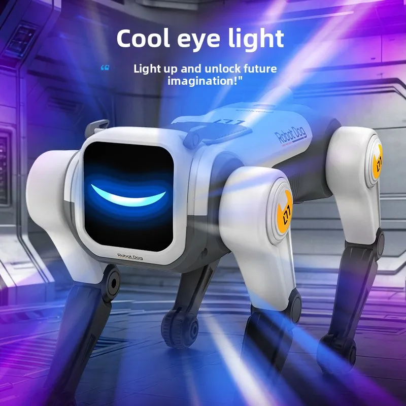 New intelligent AI robot dog interactive voice multilingual conversation artificial bionic remote control boy toy