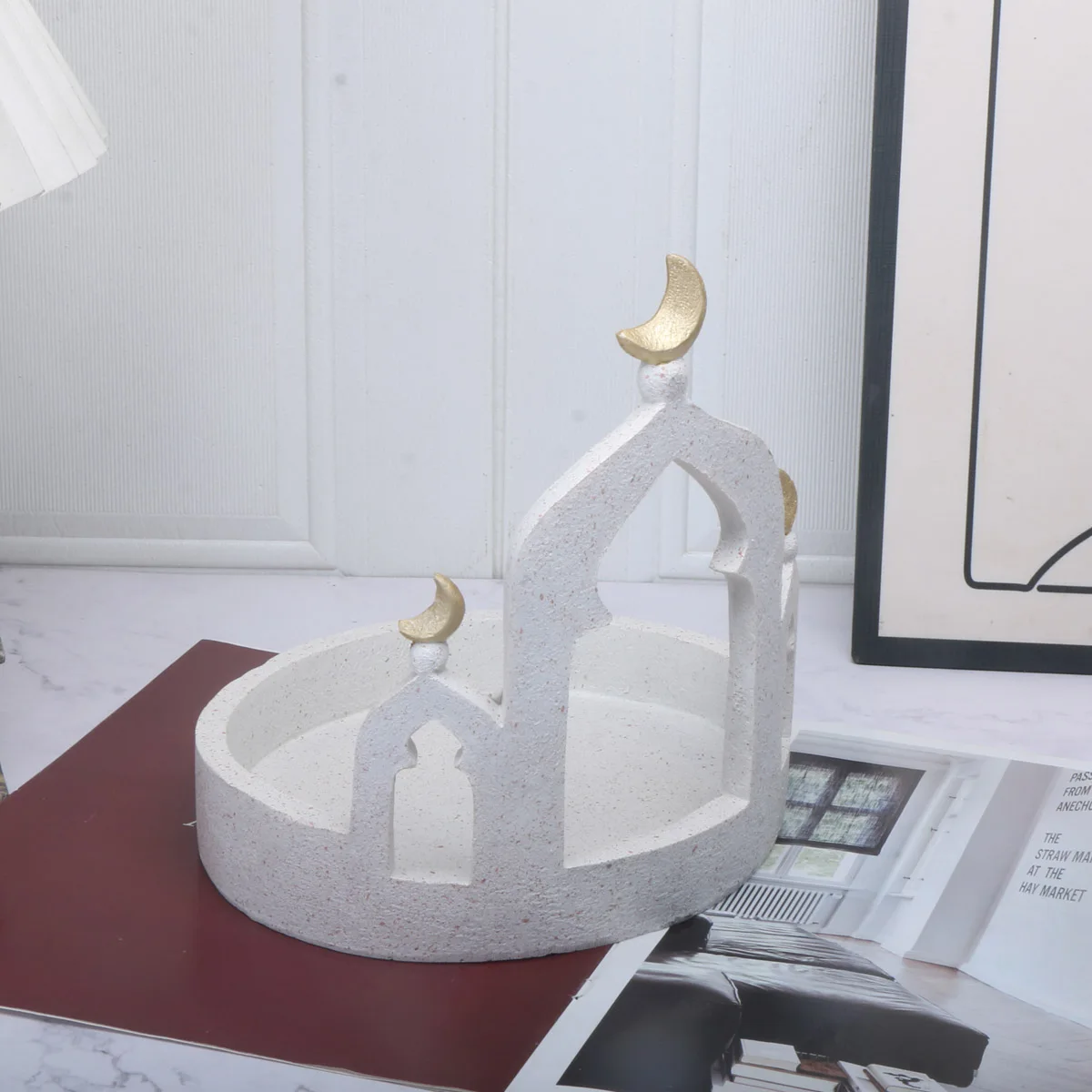 1 PC Ramadan Muslim Kaaba Dome Mosque Islamic Desktop Ornament Table Crafts Gifts Jewelry storage box