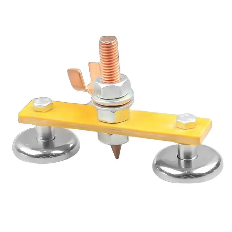 Welding Magnet Head Magnetic Welding Fix Ground Clamp Single/Double Strong Magnetic Welding Support Head Wiring Clip