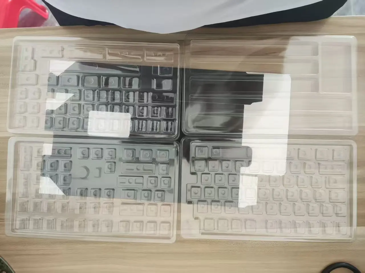

KYOMOT 180-клавишные четырехслойные коробки для хранения клавиш, ПВХ-материал, вишневый профиль, колпачки для клавиш, черная упаковка, коробка для колпачков клавиатуры MX Switch