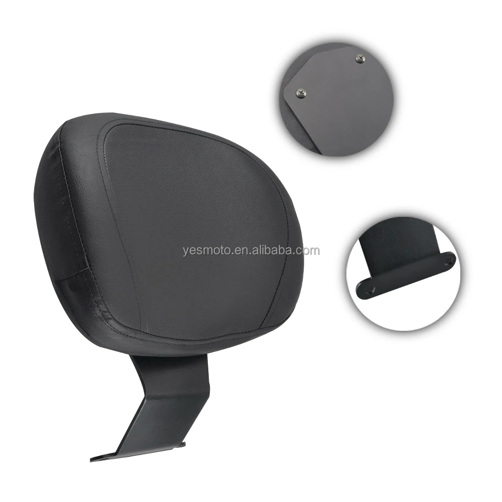 Black Motorbike Driver Seat Backrest Back Rest Pad for Honda Shadow VT750   Shadow VT400 VT750 1997-2003