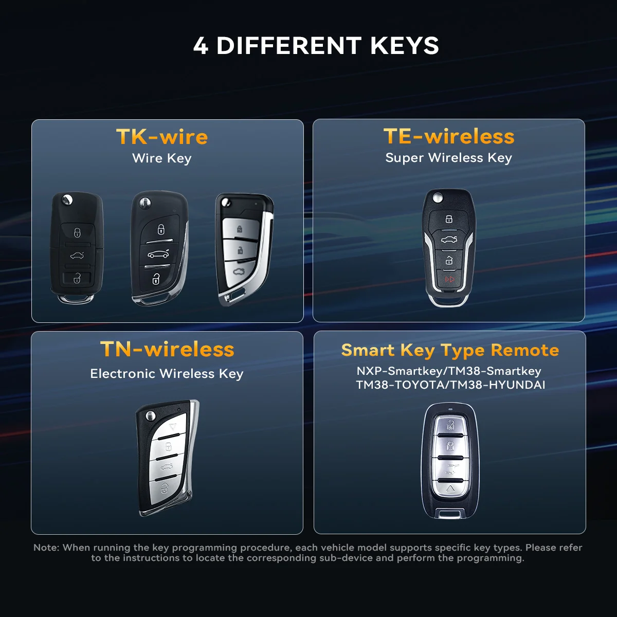 THINKCAR Tkey 101 Car Key Programmer With 6 Keys Frequency Detection Car Remote Control Key Tools For THINKCAR 689BT MUCAR 892BT