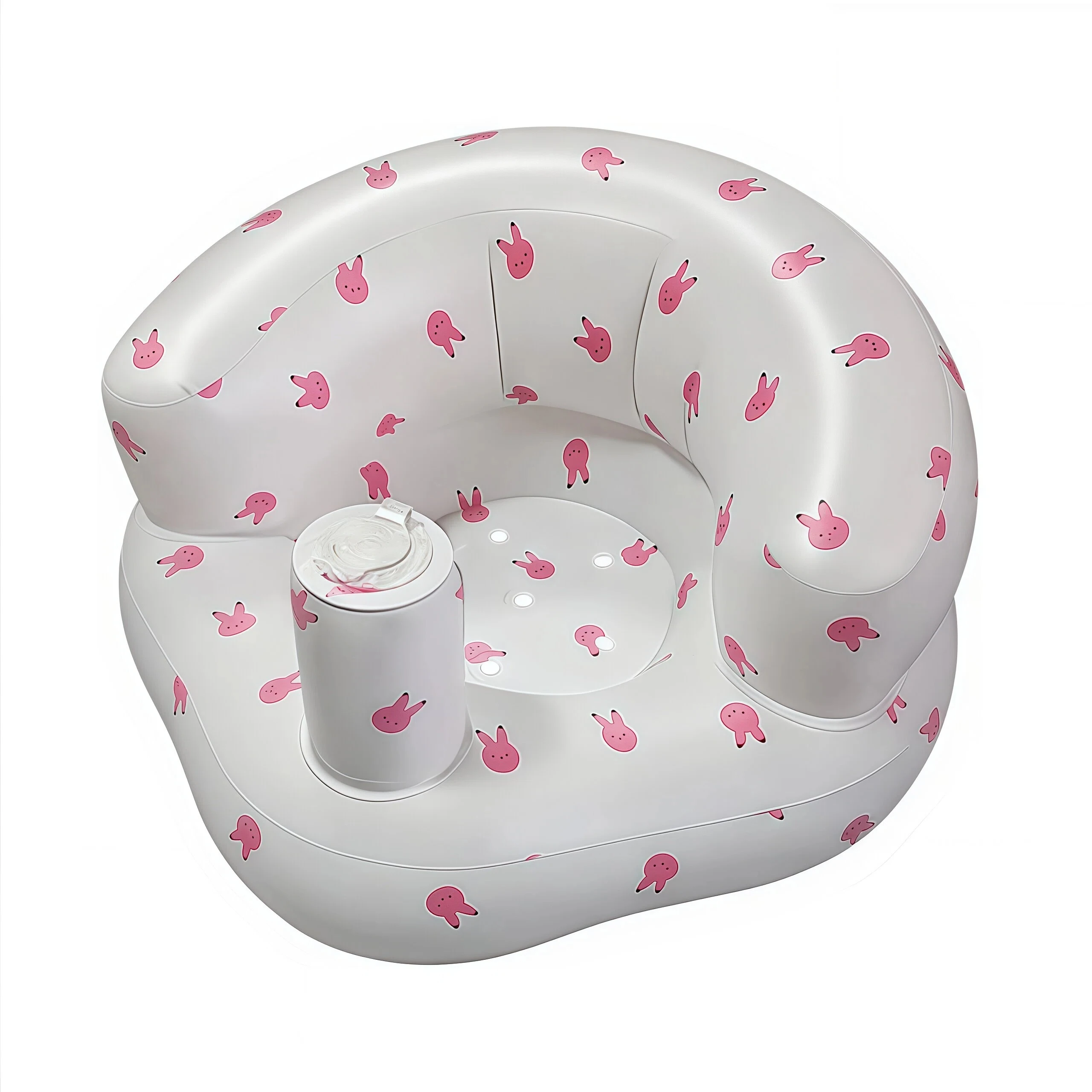 New Simple Two-Layer PVC Inflatable Children's School Seat, Baby Bath Stool, Infant High Chair and BB Small Sofa view 3