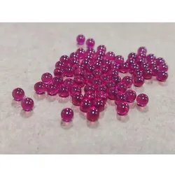 50Pcs/Pack 2mm & 3mm & 4mm Quartz Ball Ruby Balls Made From Synthetic Corundum Gems Stone