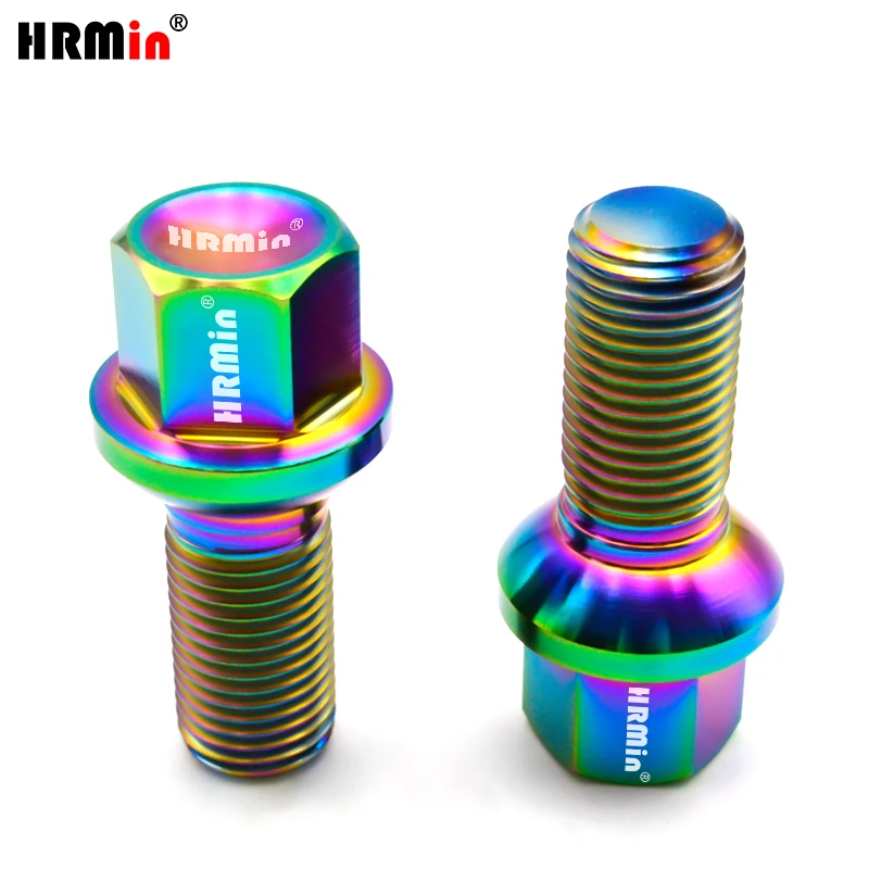 HRMin Gr5 titanium wheel lug bolt M14x1.5x28mm lock bolt  for Mercedes-Benz,Maybach car