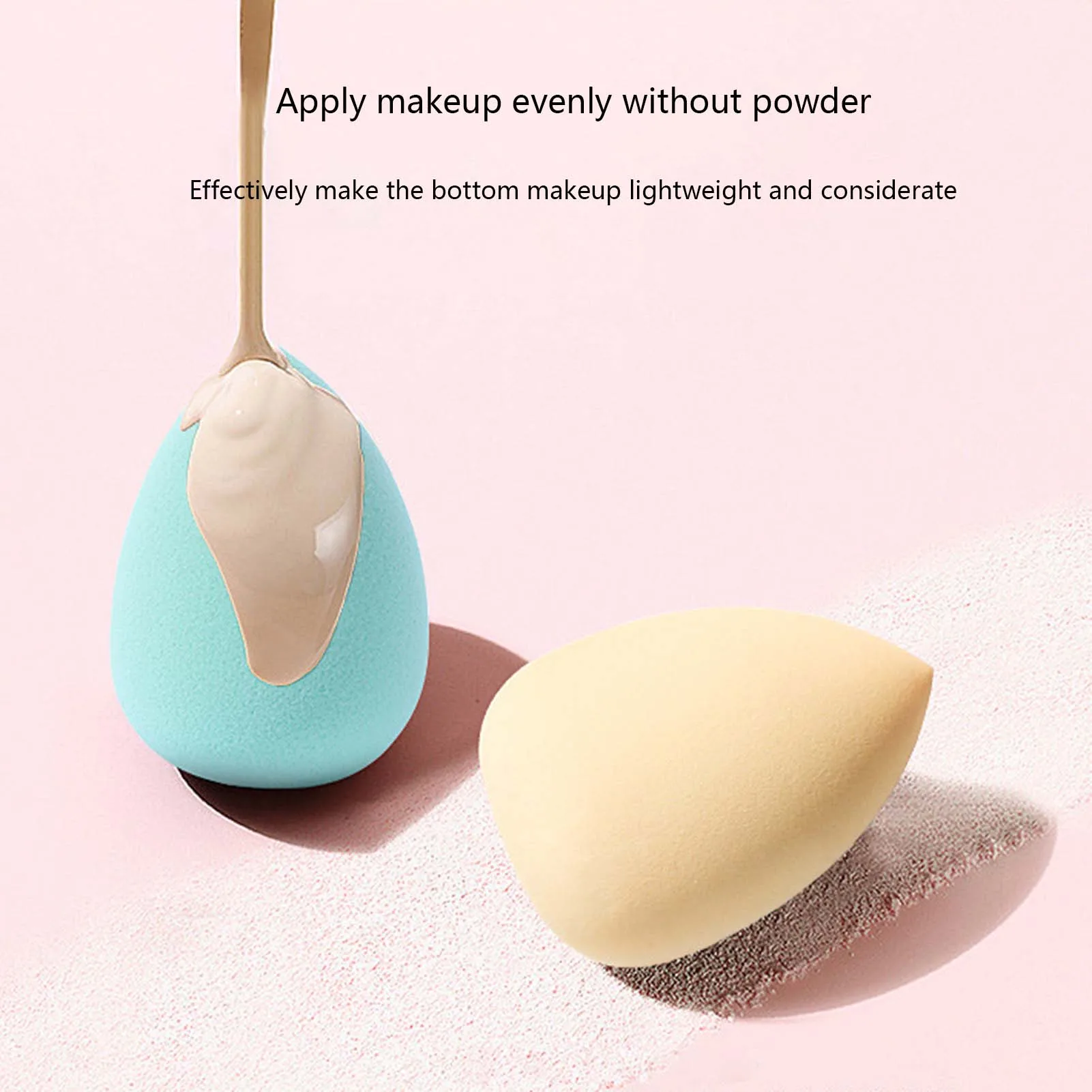 4pcs Beauty Egg Set With Water-Drop/Gourds Dry Wet Washable Makeup Sponge For Women Girls