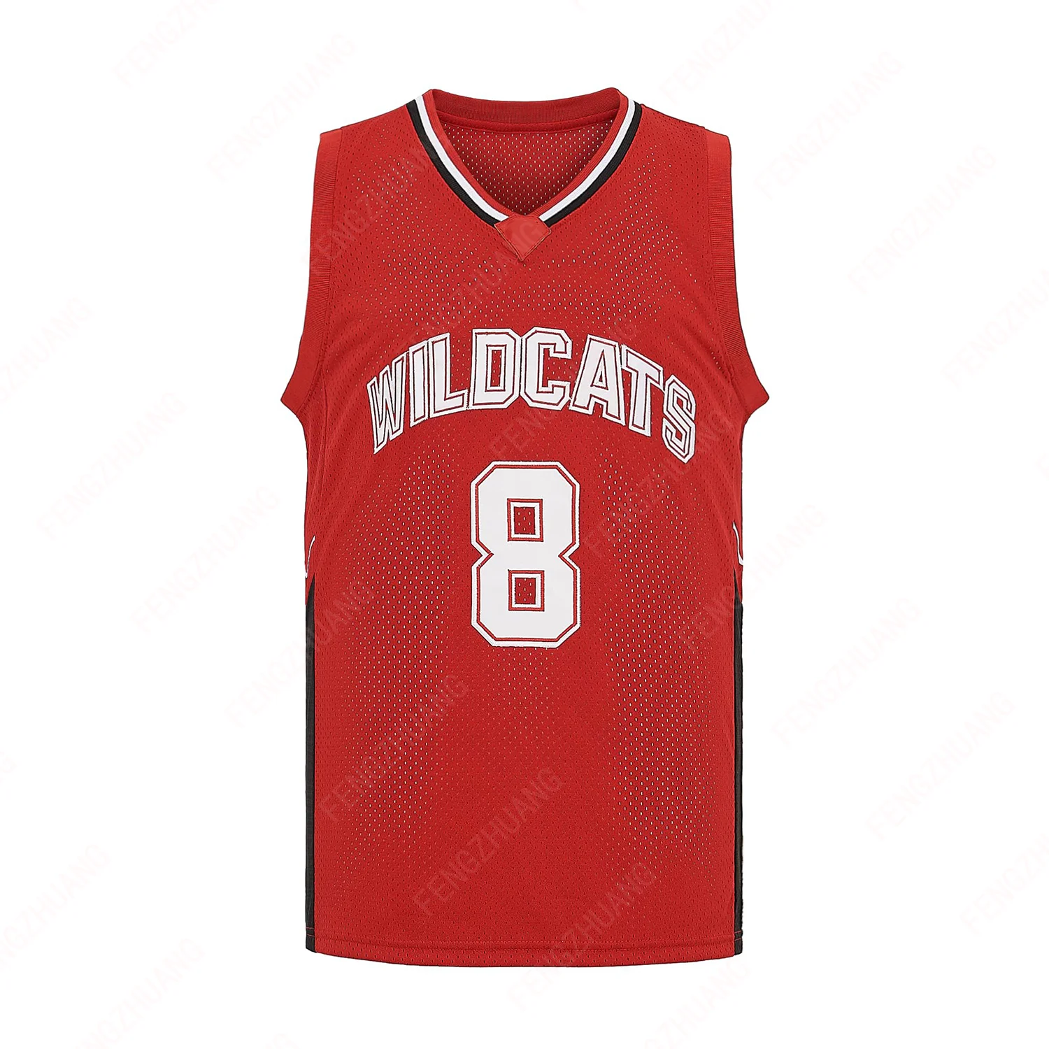 Maglia da basket alla moda Wildcats High School Maglia da allenamento unisex Assorbe il sudore Maglia da esercizio all\'aperto