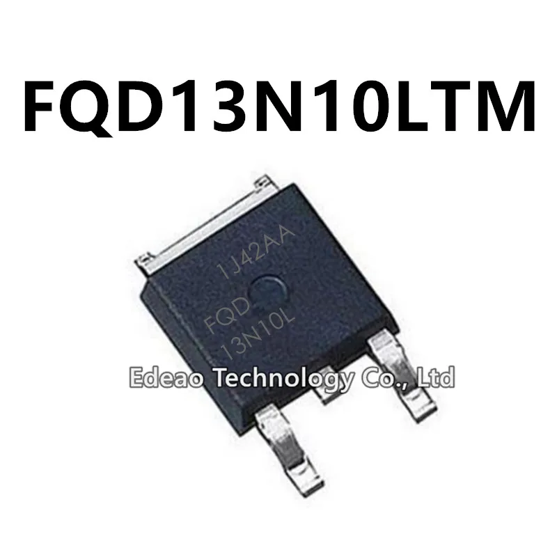 10~100Pcs/lot NEW FQD13N10LTM TO-252 FQD13N10L FQD 13N10L 13N10 TO252 13A 100V SMD N-channel MOSFET field-effect transistor